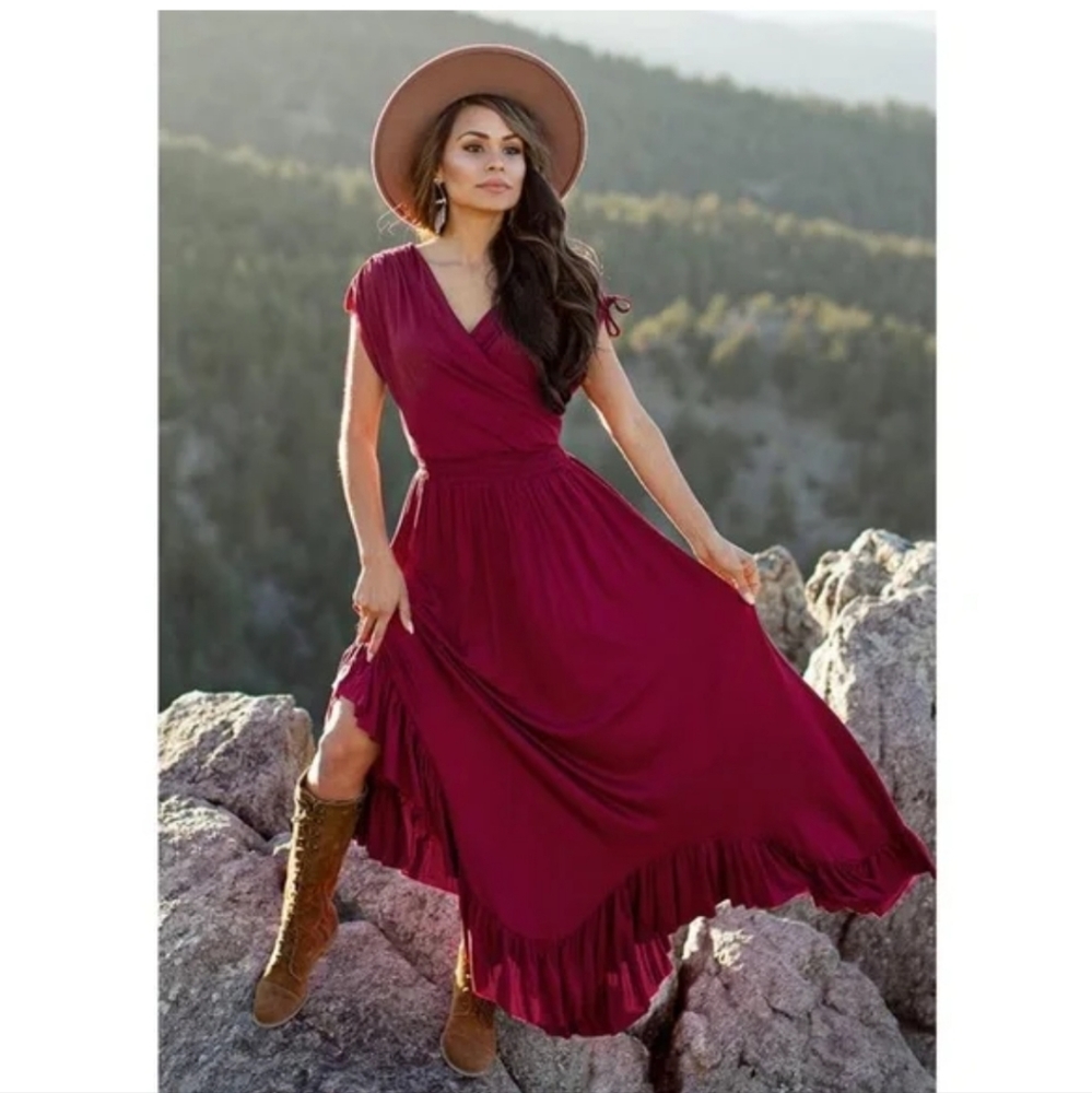 Joyfolie Giovanna Dress in Red